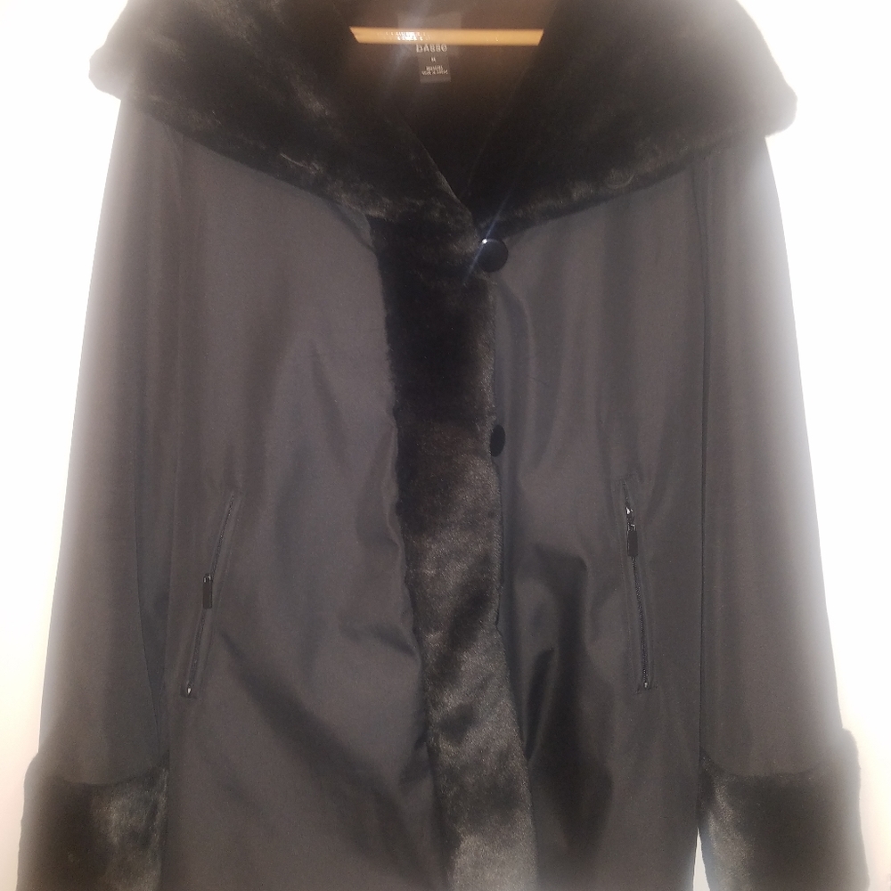 Reversible Shawl Collar Dennis Basso car coat